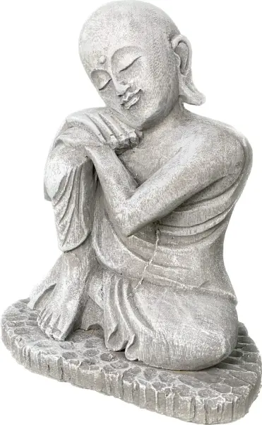 Product image 4 of the product “Amar - Buddha relax - right knee up. 25cm H | cast stone ”